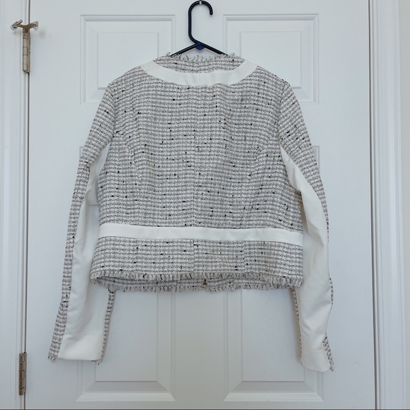 Ted Baker Stripe Panel Cropped Jacket - Picture 3 of 6